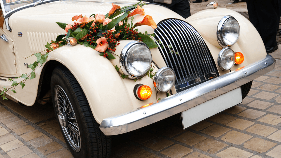 Carro de boda retro