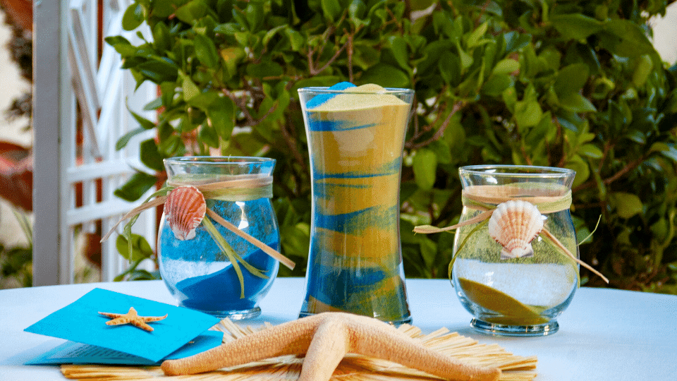 centros de mesa de boda playera