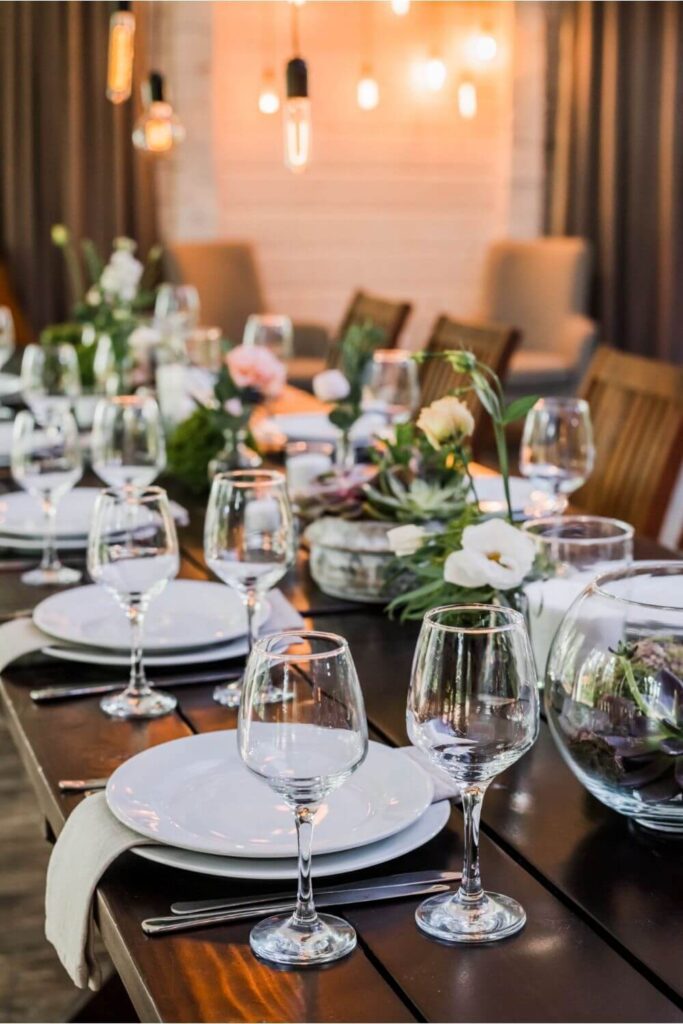 decoración de mesa de boda