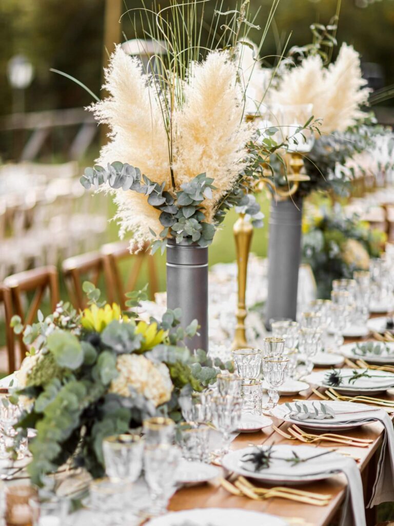 mesa imperial para boda boho chic