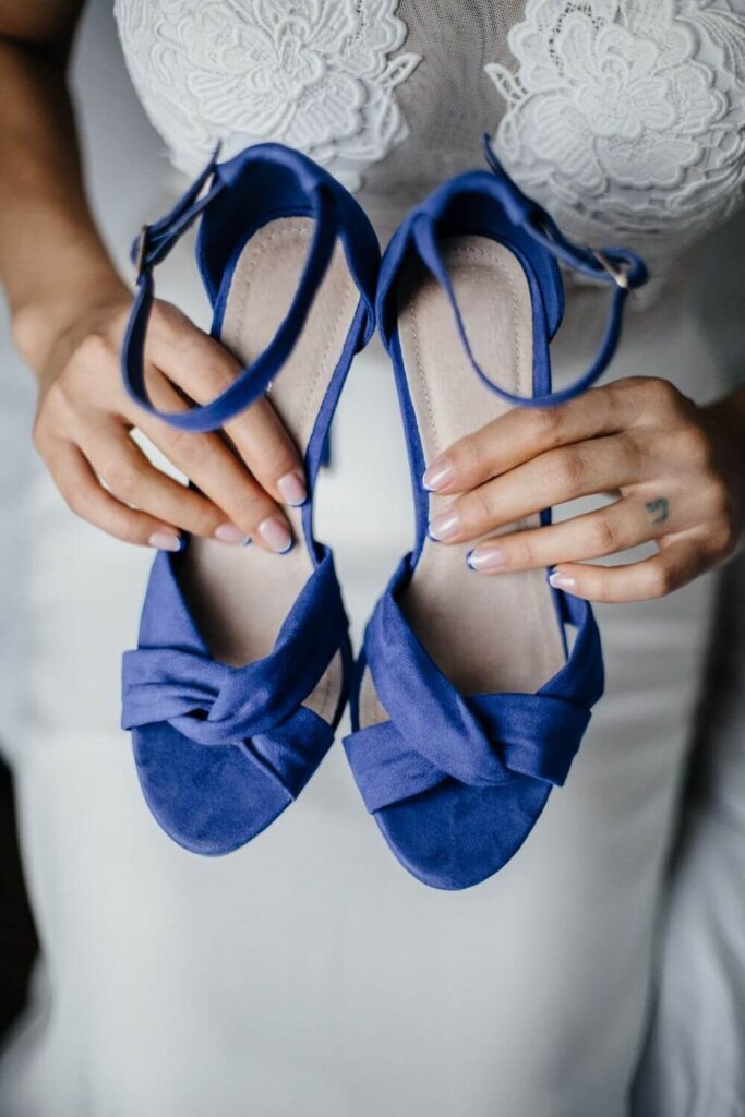 Zapatos para bodas en azul marino